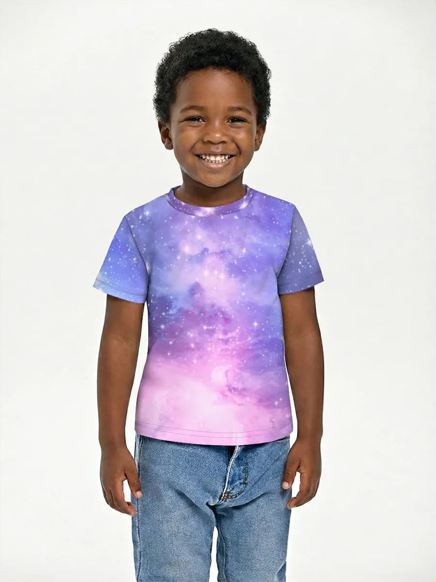 Basic Baumwoll-T-Shirt Jungen