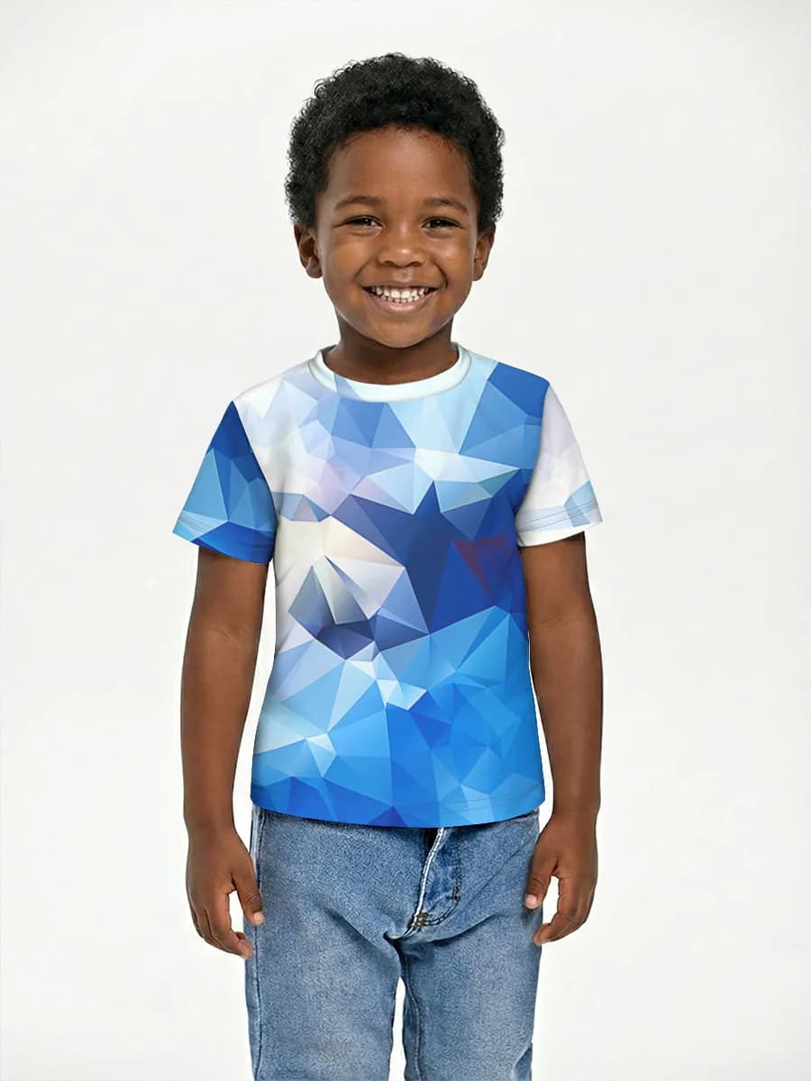 Boys' basic cotton T-shirt