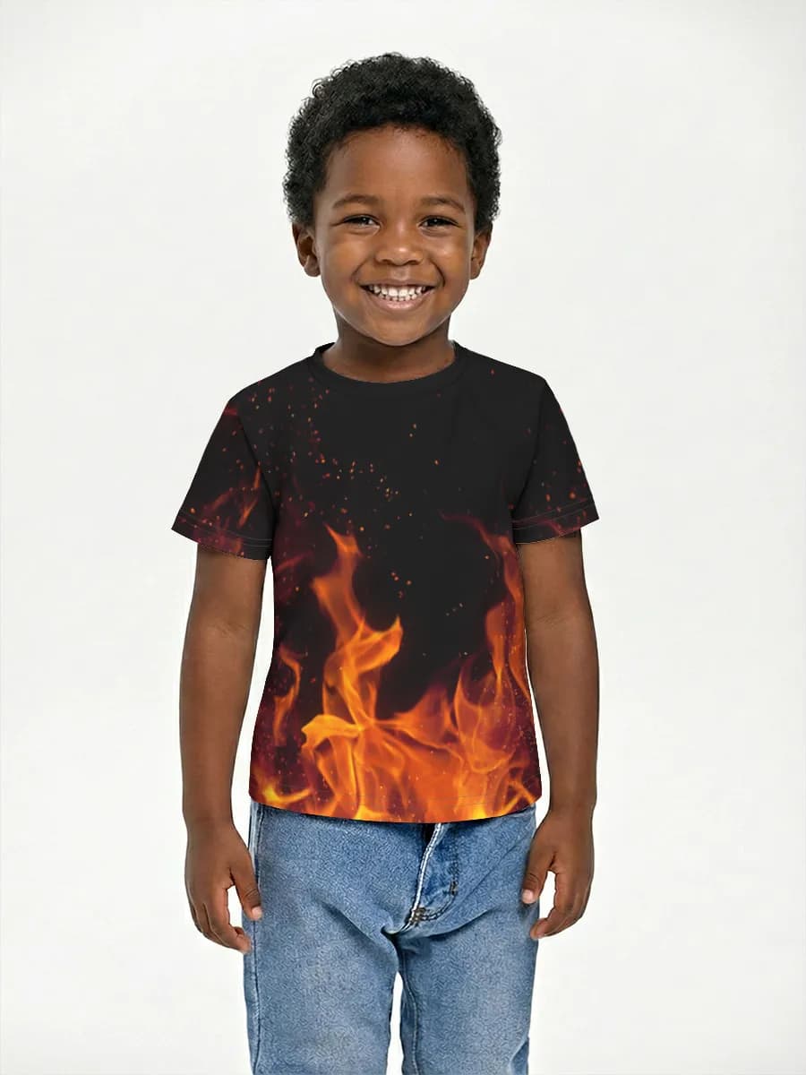 Boys' basic cotton T-shirt