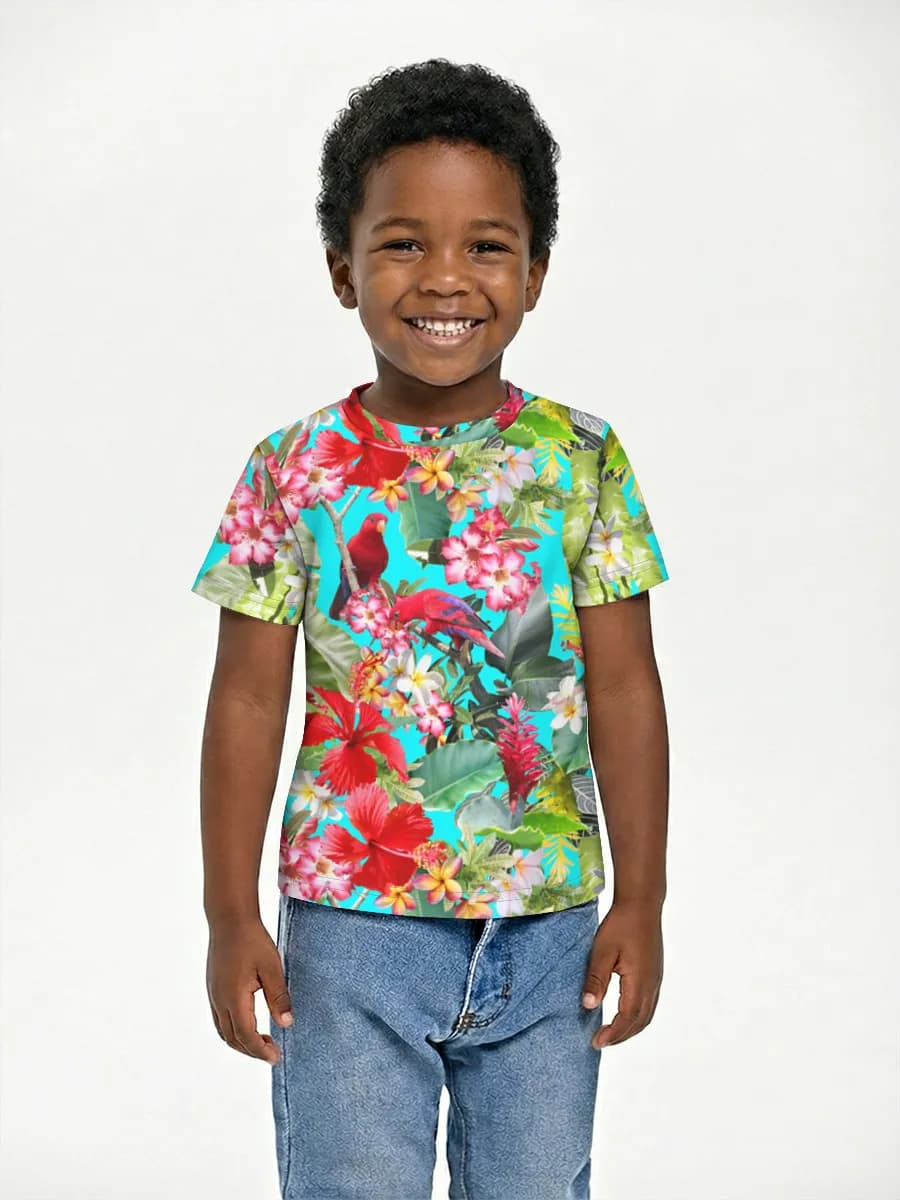 Boys' basic cotton T-shirt