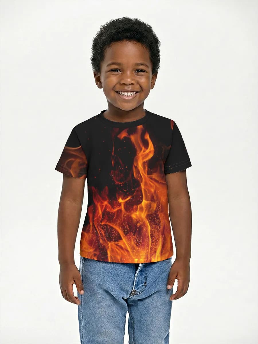 Boys' basic cotton T-shirt
