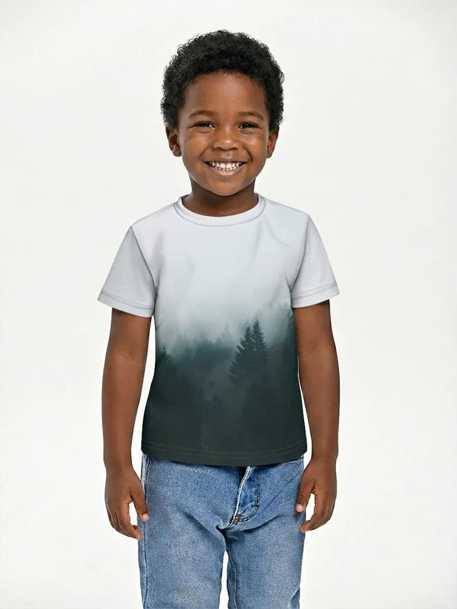 Basic Baumwoll-T-Shirt Jungen