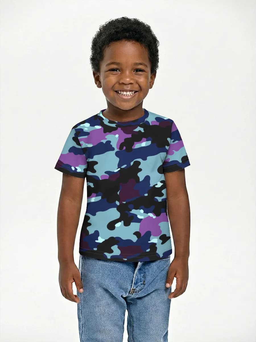 Basic Baumwoll-T-Shirt Jungen