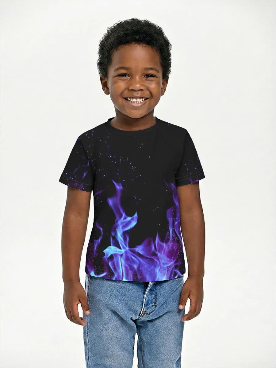 Boys' basic cotton T-shirt