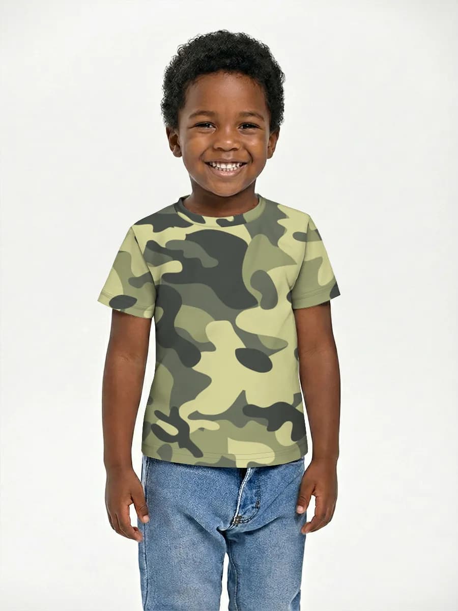 Boys' basic cotton T-shirt