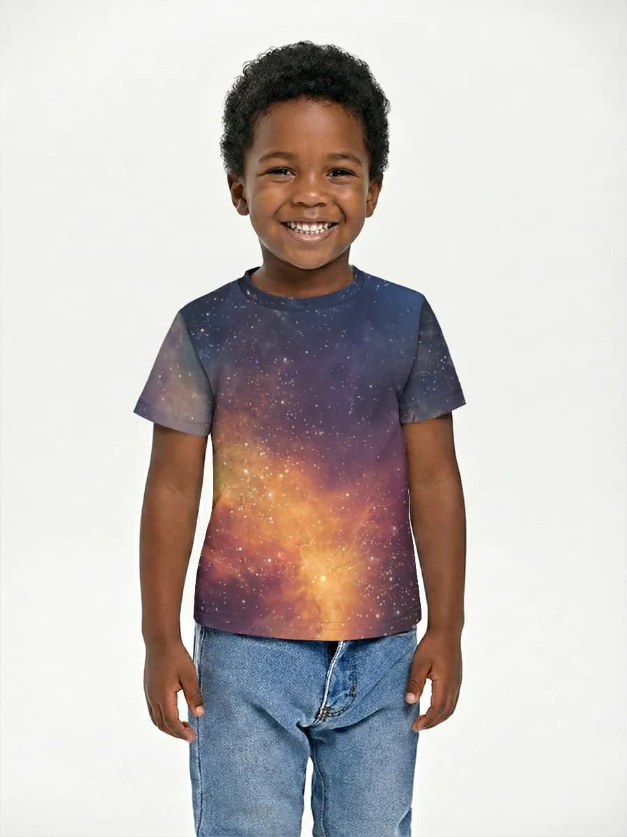 Boys' basic cotton T-shirt