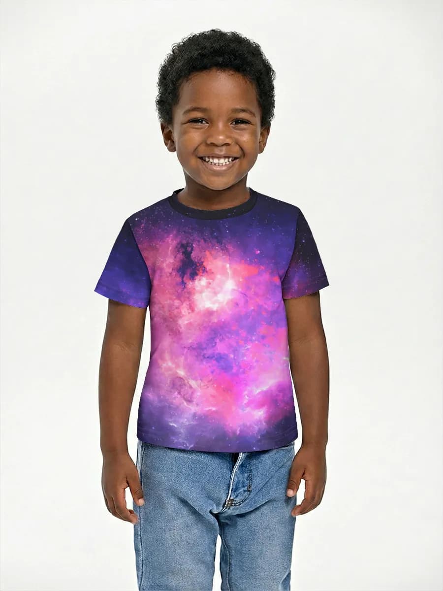 Basic Baumwoll-T-Shirt Jungen