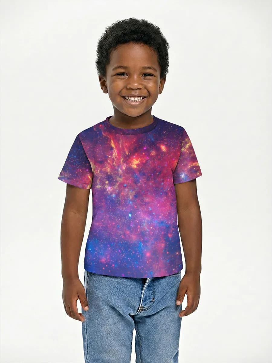 Boys' basic cotton T-shirt