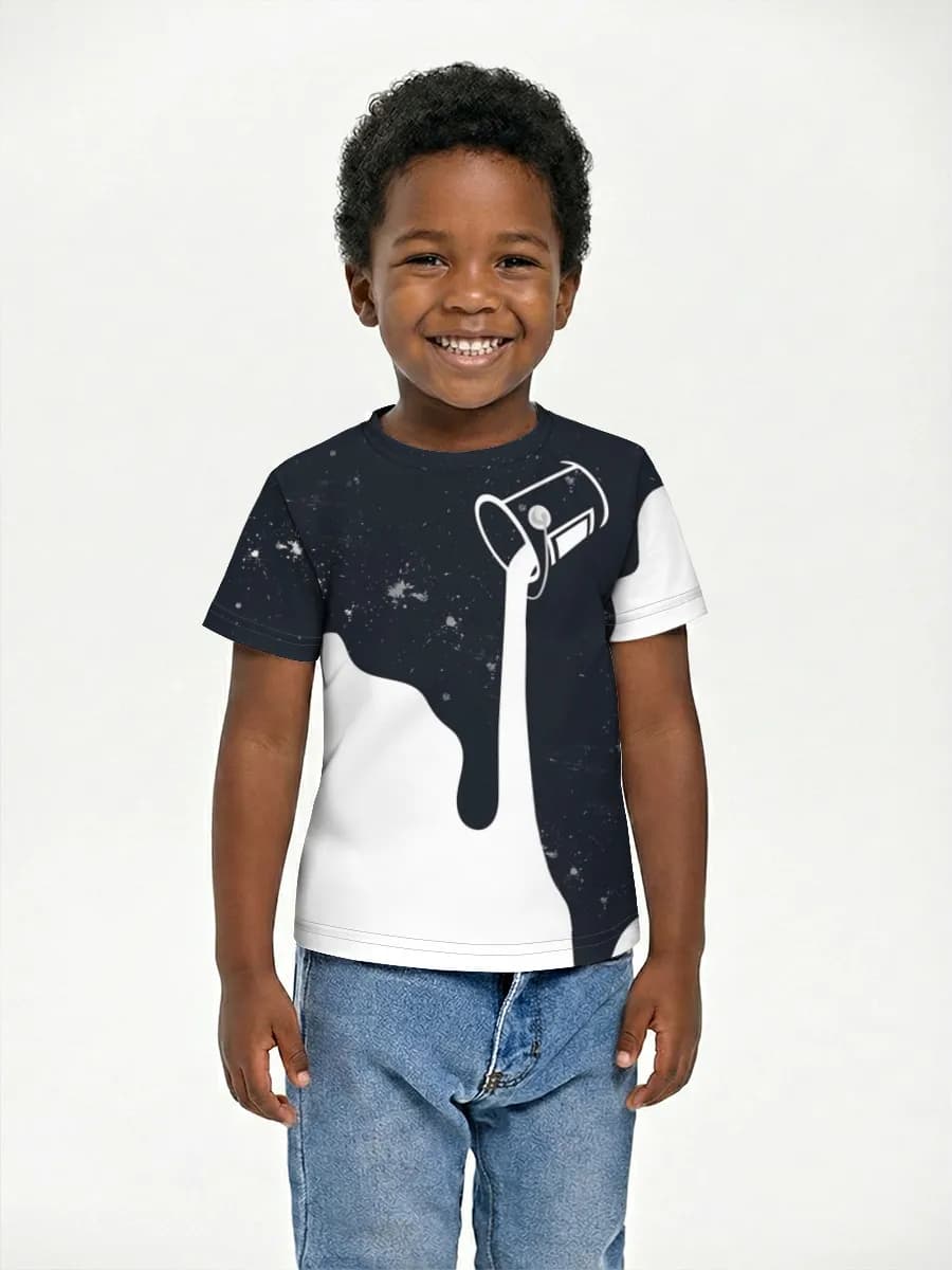 Boys' basic cotton T-shirt
