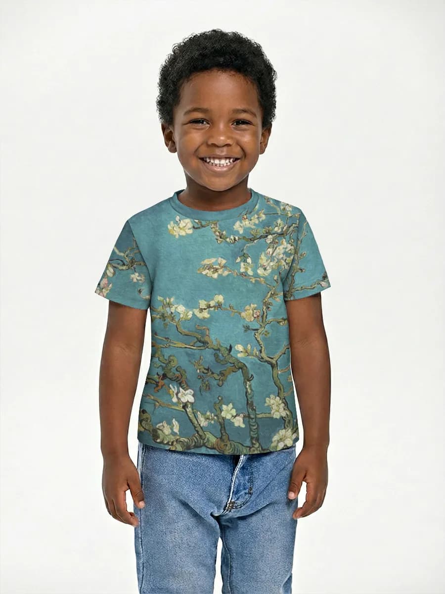 Boys' basic cotton T-shirt