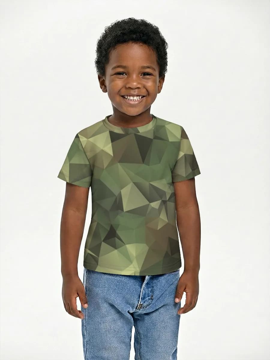 Boys' basic cotton T-shirt