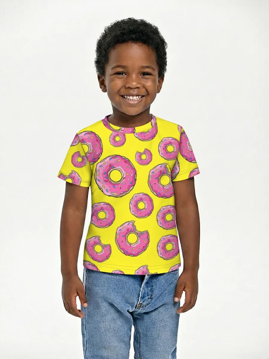 Boys' basic cotton T-shirt