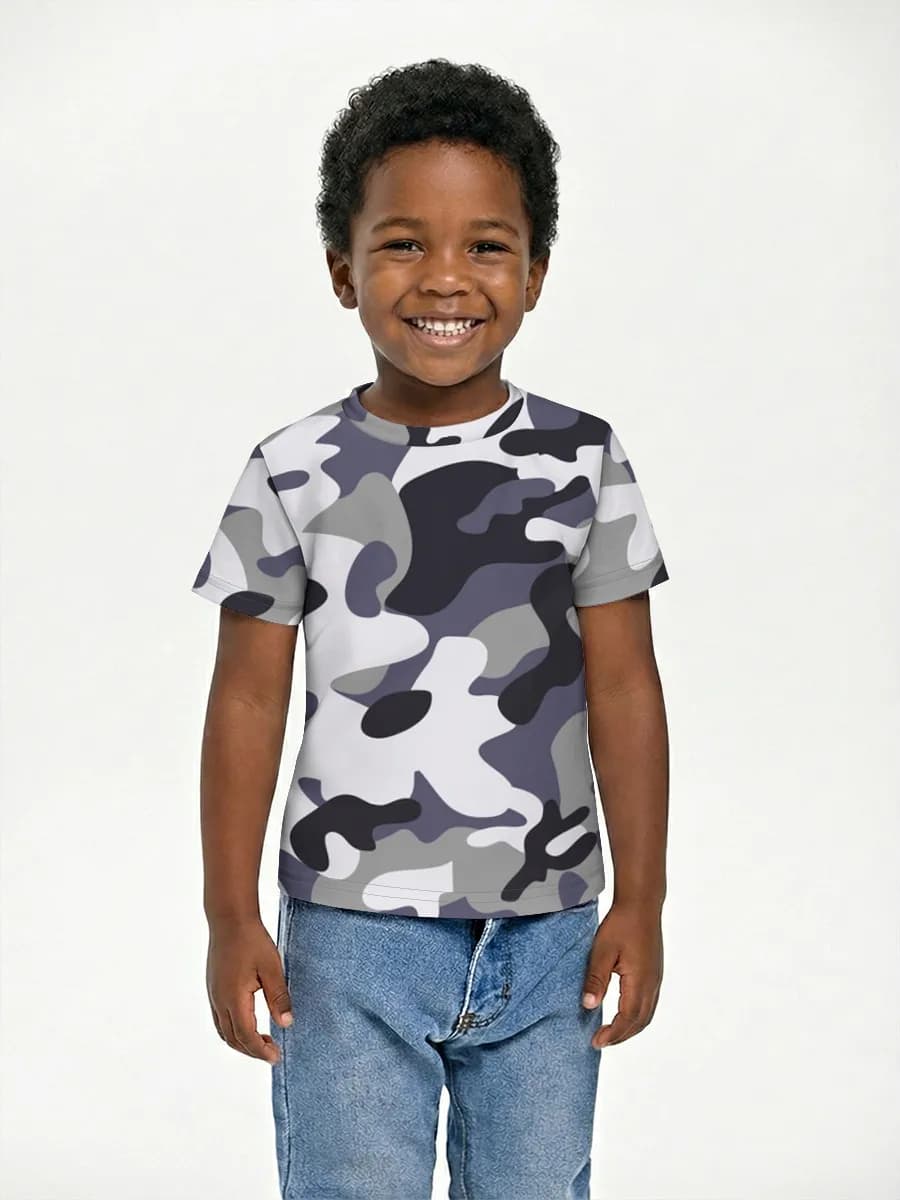 Camiseta Básica de Algodón Niño