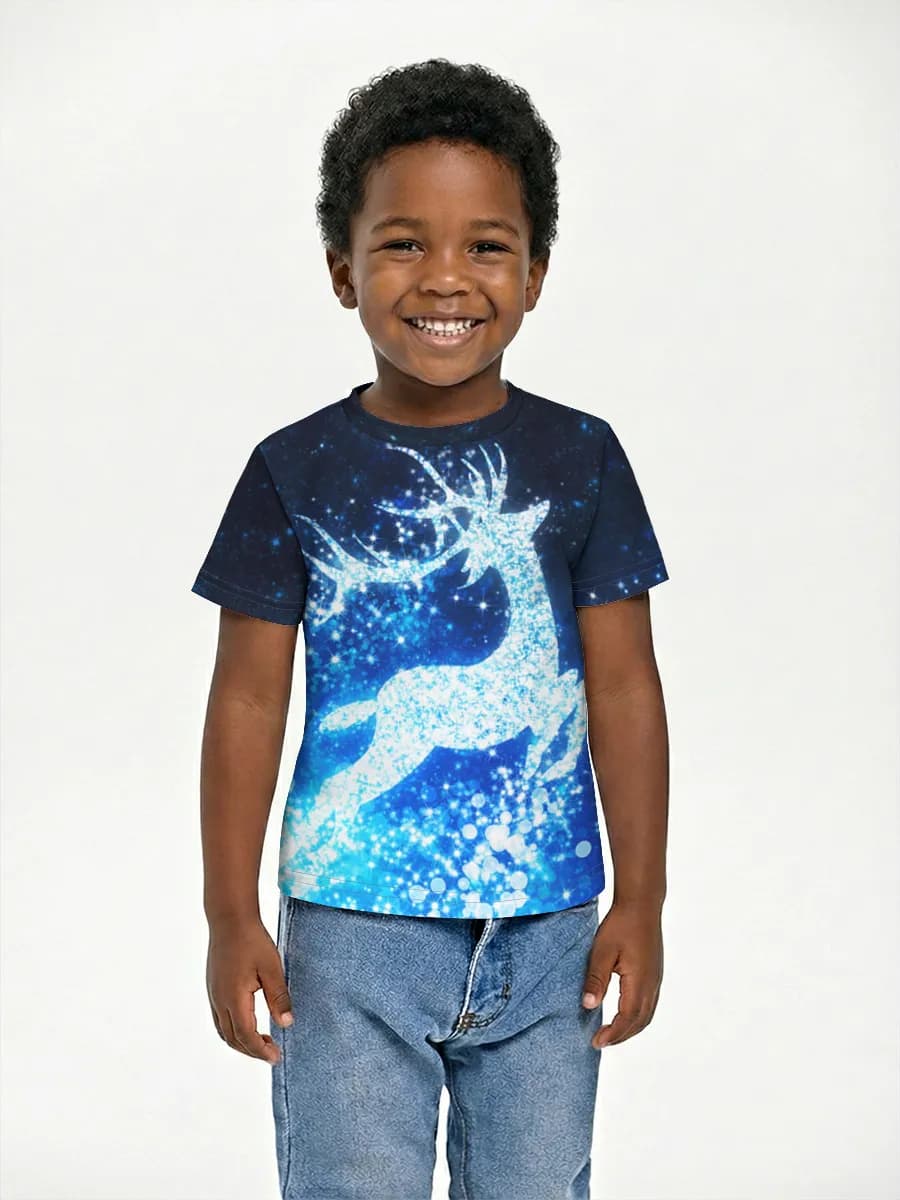 Basic Baumwoll-T-Shirt Jungen