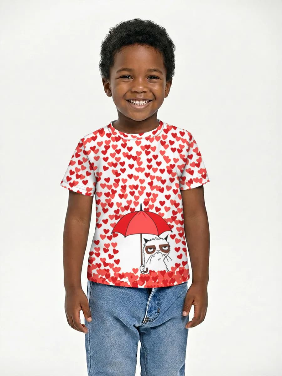 Boys' basic cotton T-shirt