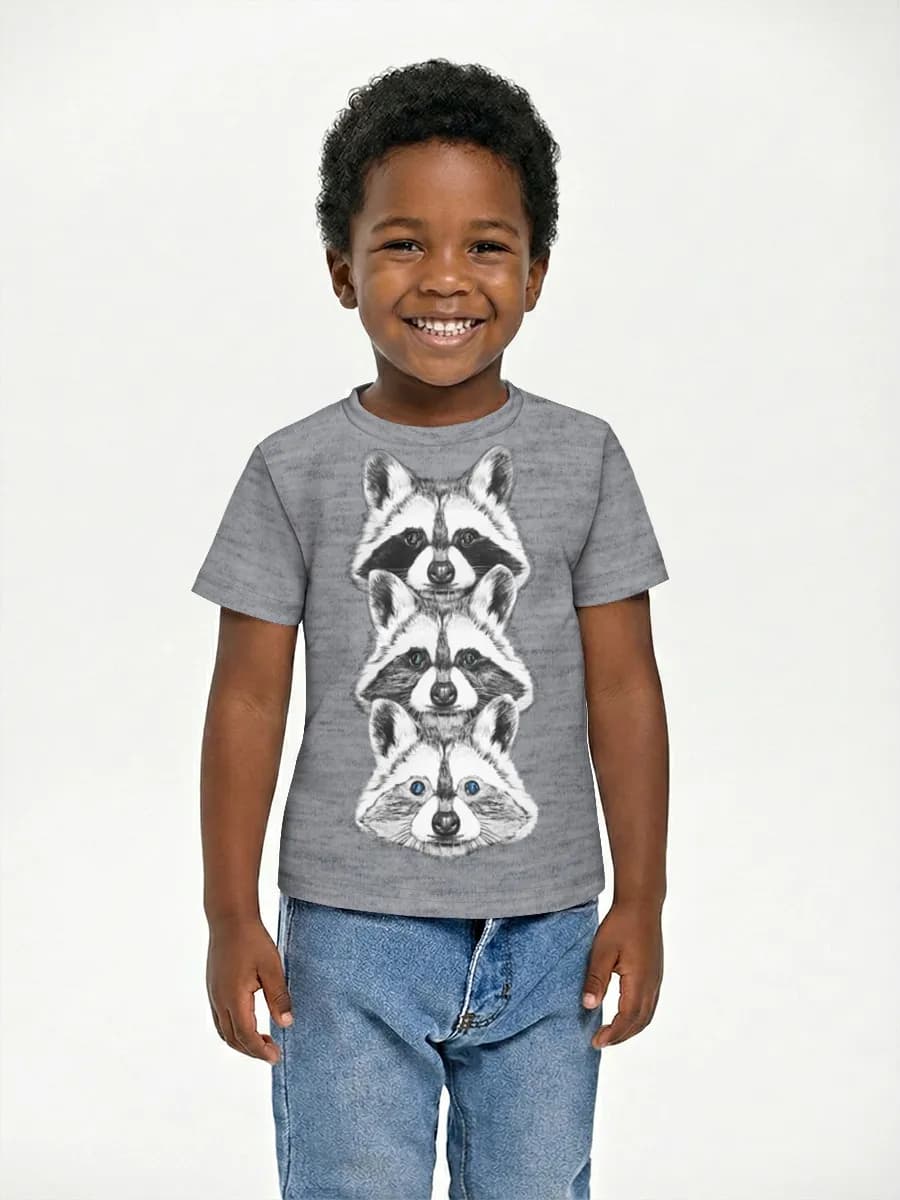 Boys' basic cotton T-shirt