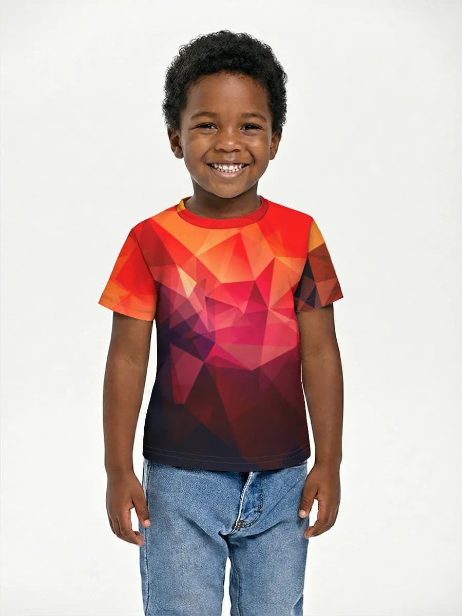 Boys' basic cotton T-shirt