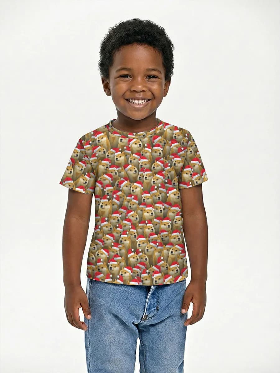 Boys' basic cotton T-shirt