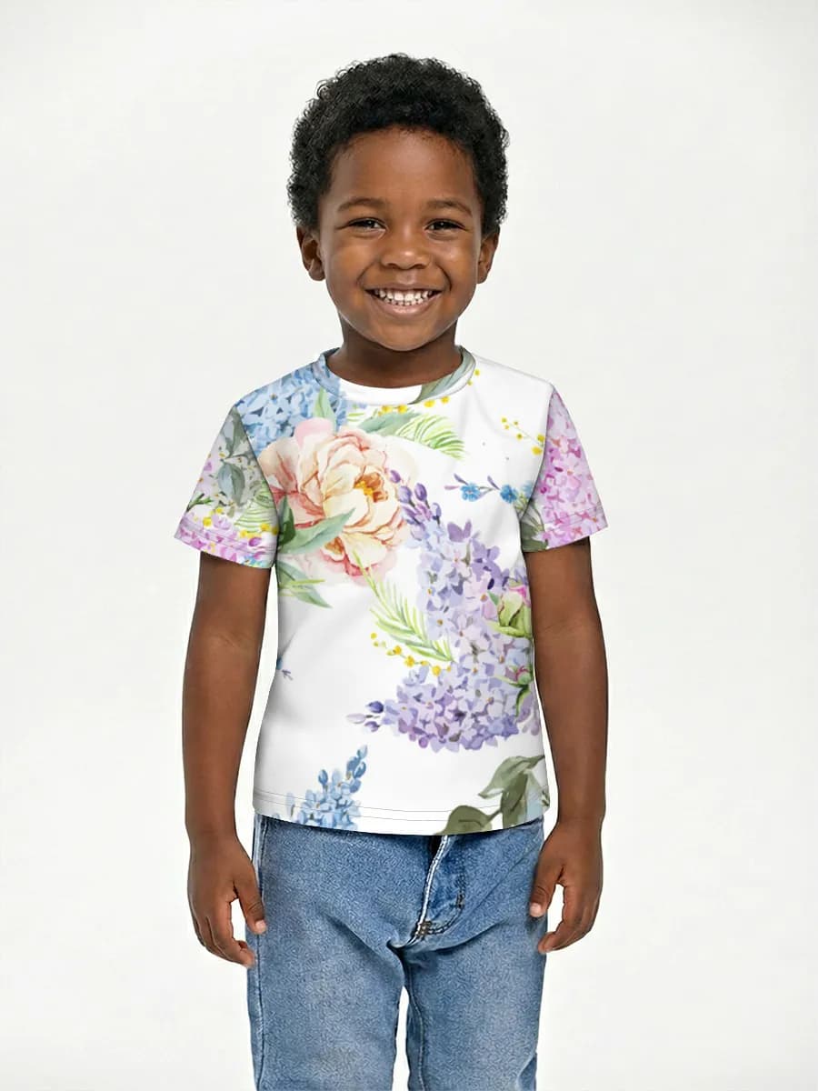 Camiseta Básica de Algodón Niño