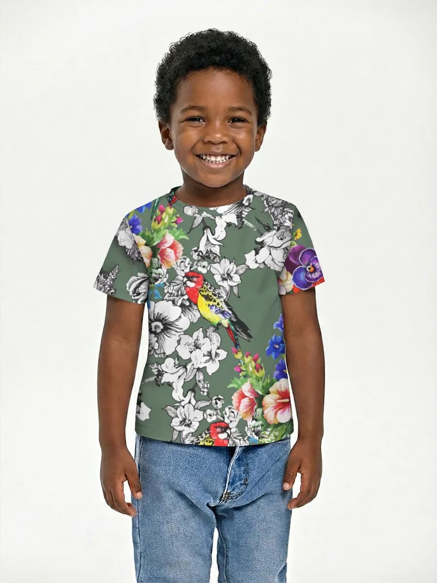 Boys' basic cotton T-shirt