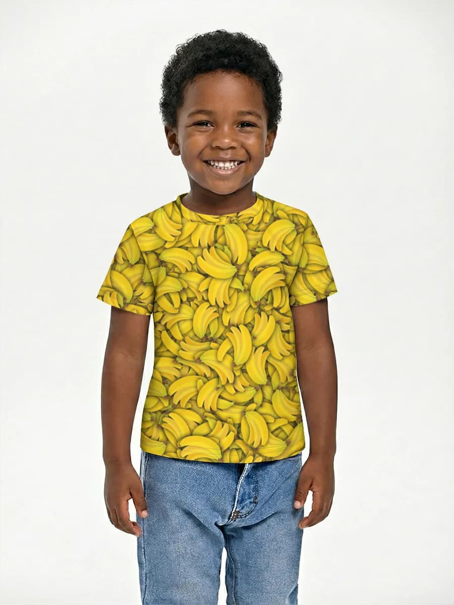 Boys' basic cotton T-shirt