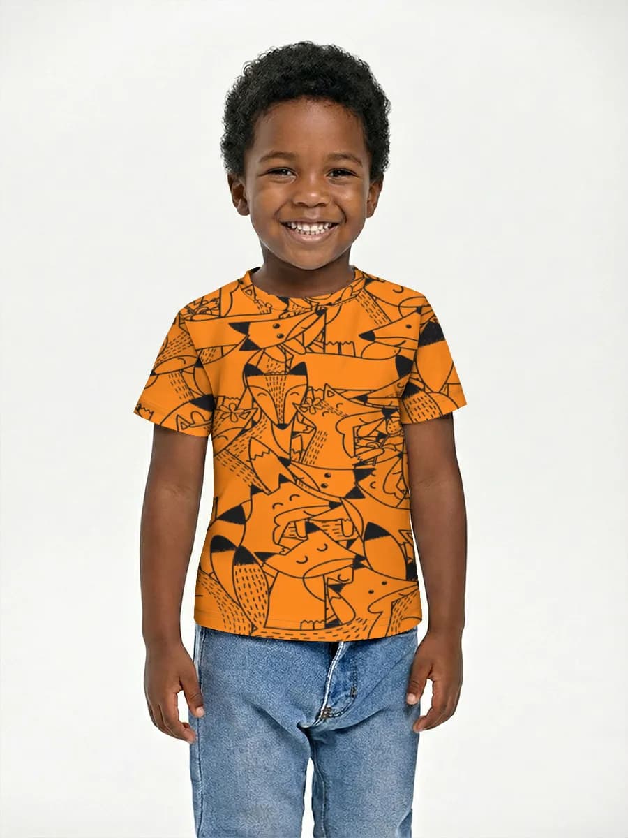 Boys' basic cotton T-shirt