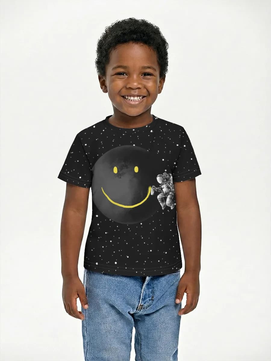 Boys' basic cotton T-shirt