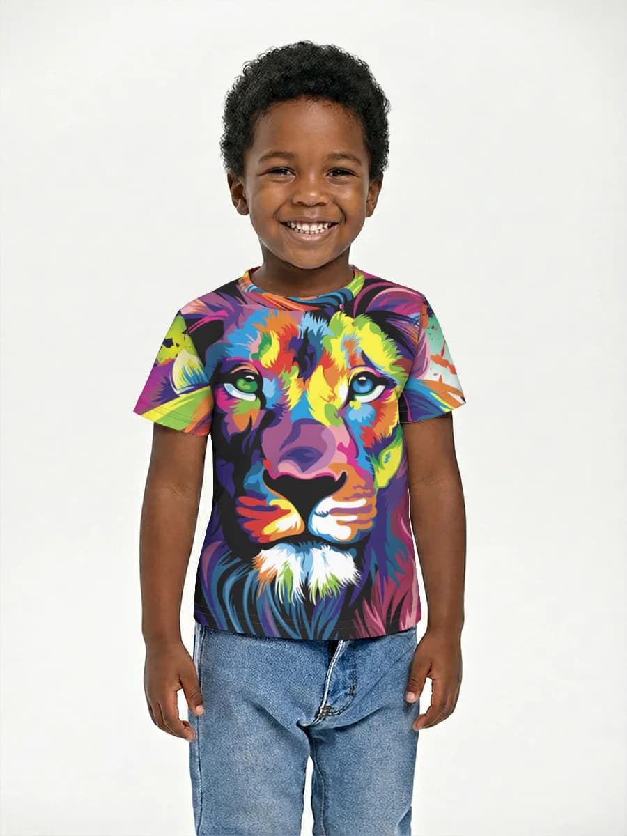 Basic Baumwoll-T-Shirt Jungen