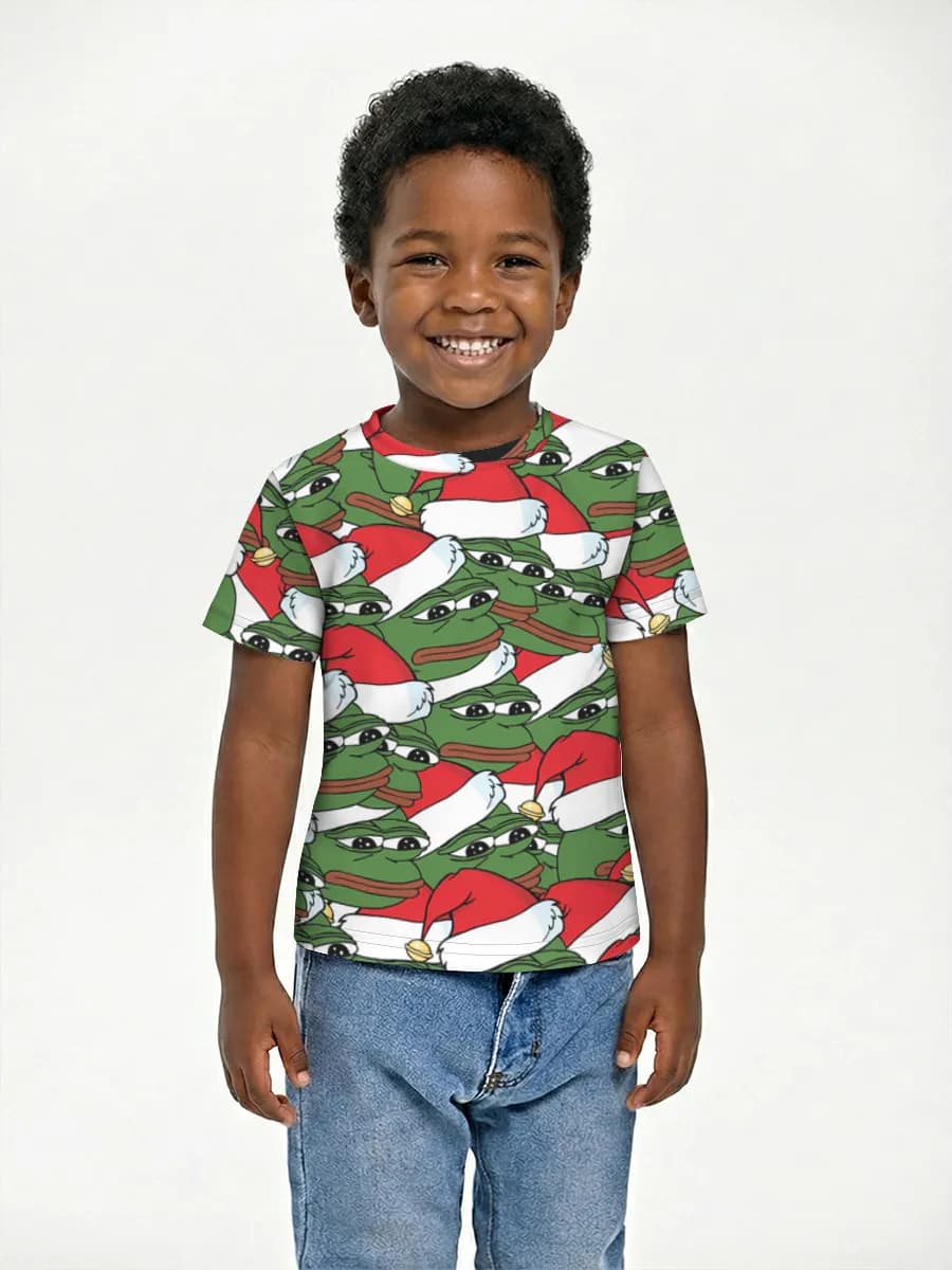 Boys' basic cotton T-shirt