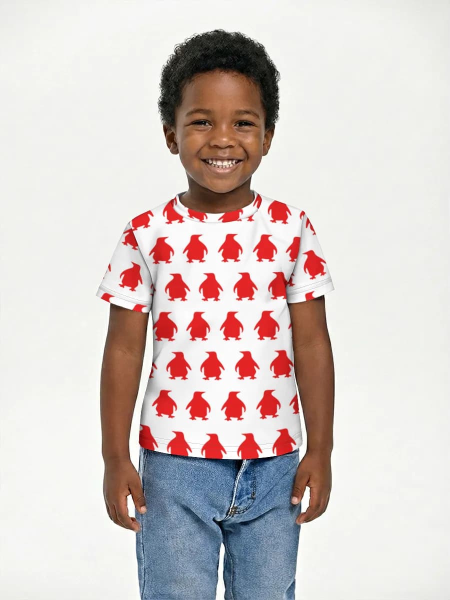 Boys' basic cotton T-shirt