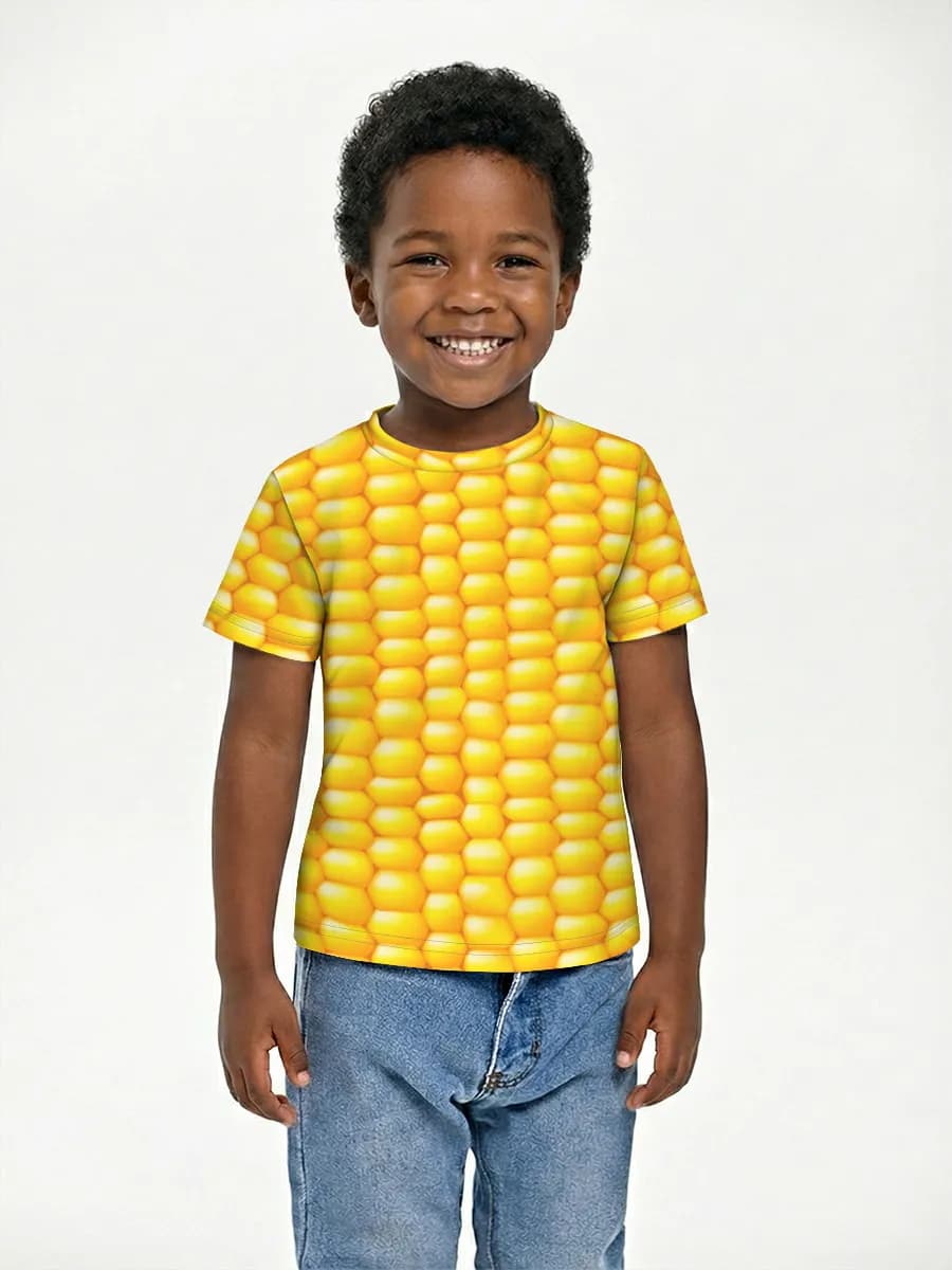 Boys' basic cotton T-shirt