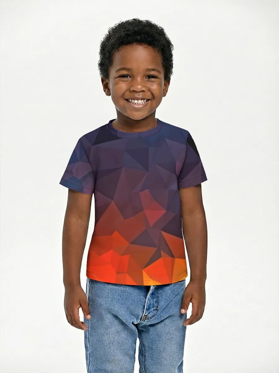 Boys' basic cotton T-shirt