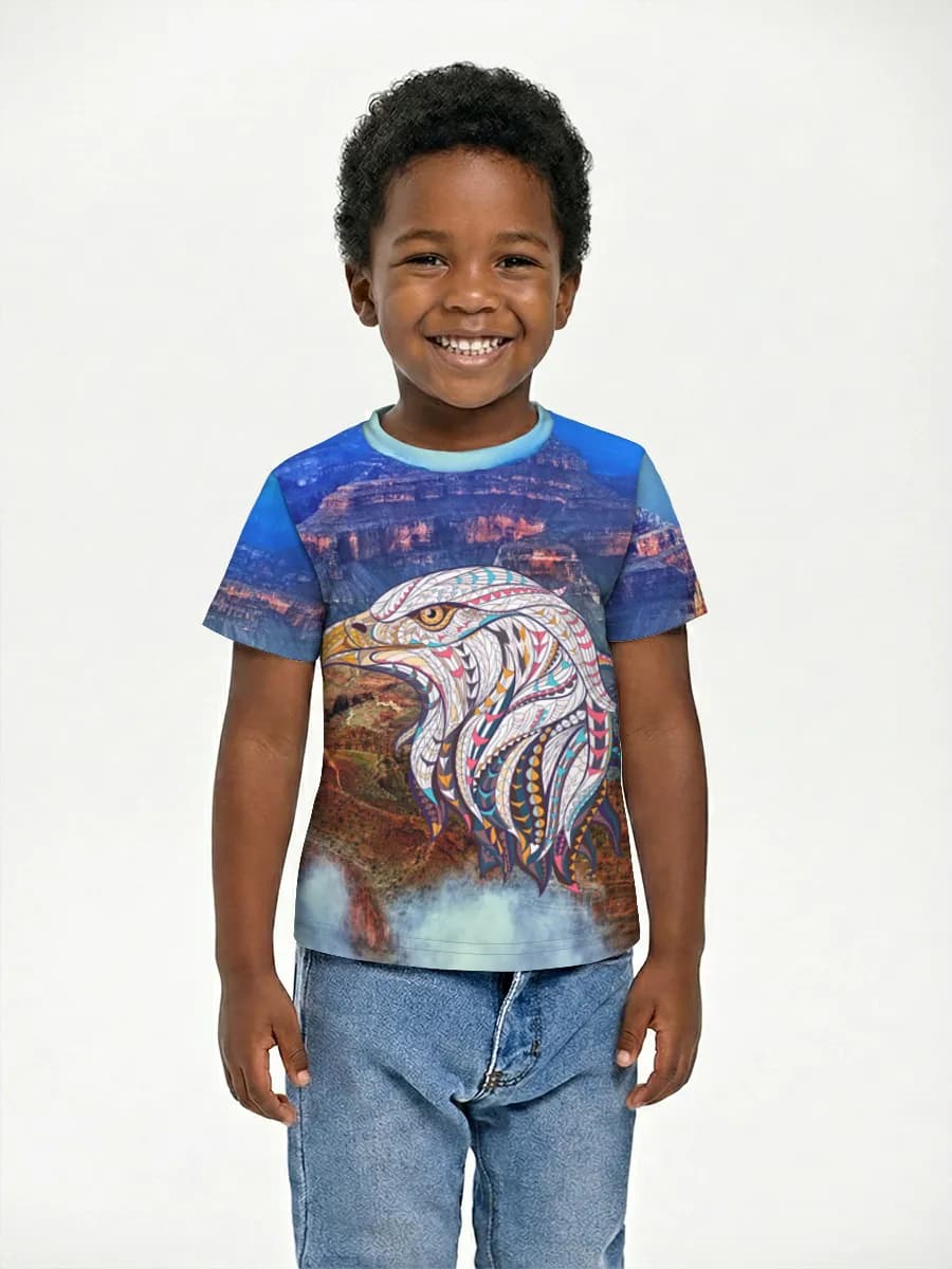 Boys' basic cotton T-shirt