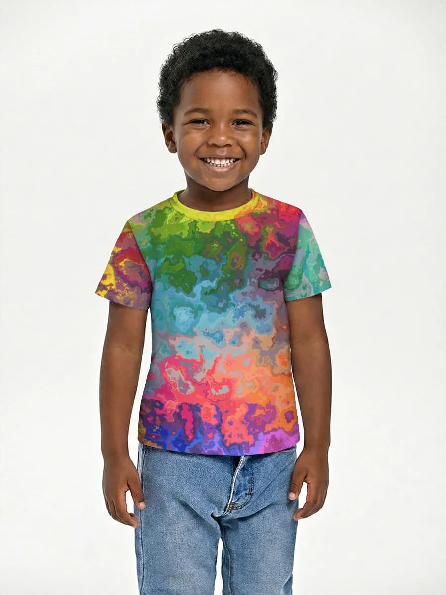 Boys' basic cotton T-shirt