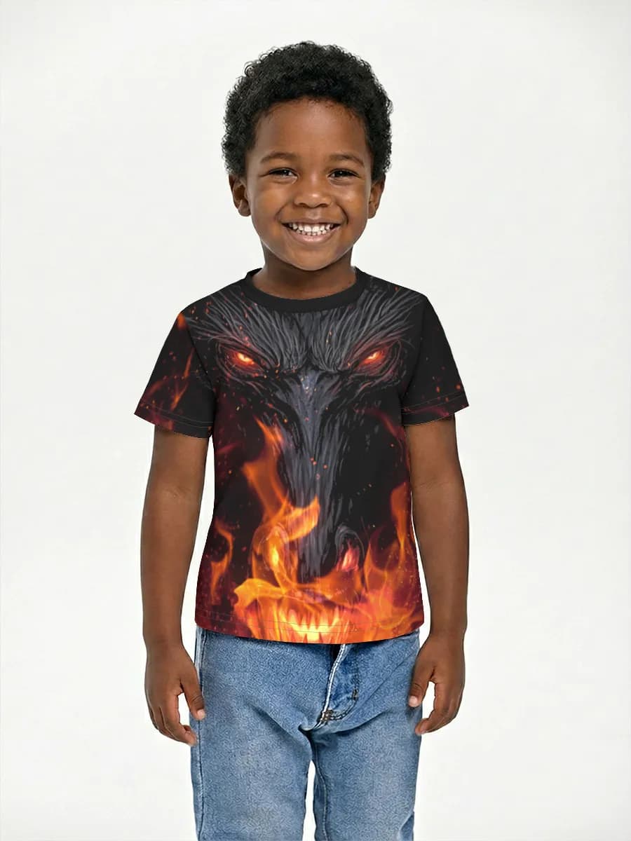 Boys' basic cotton T-shirt