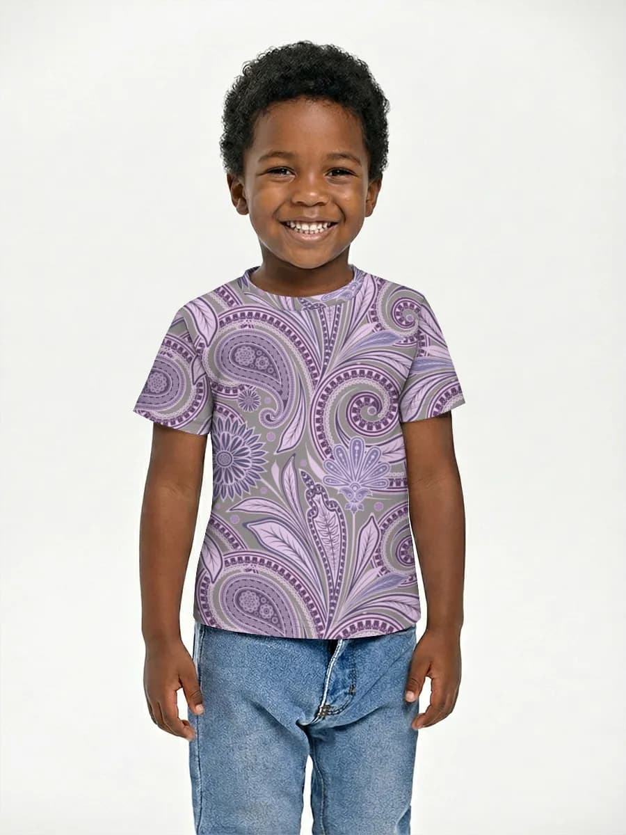 Boys' basic cotton T-shirt
