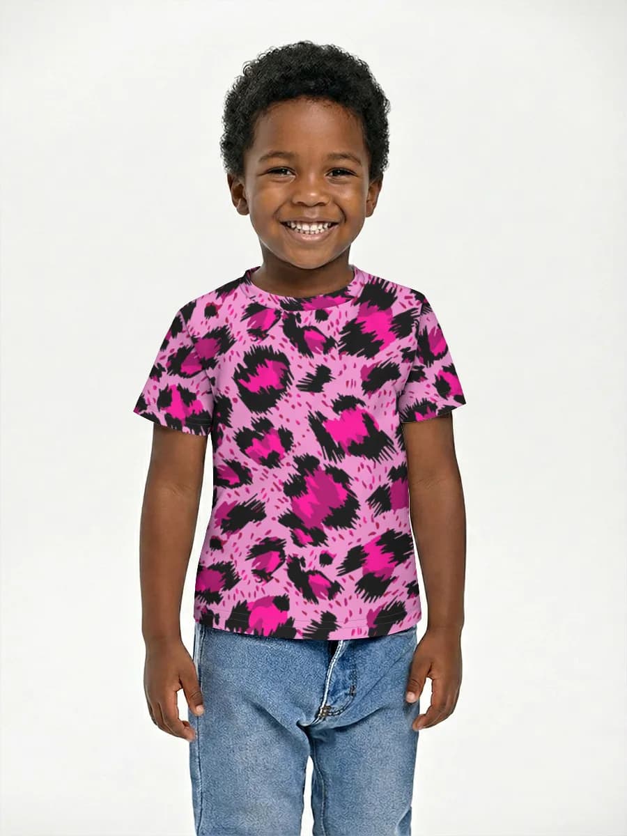 Basic Baumwoll-T-Shirt Jungen