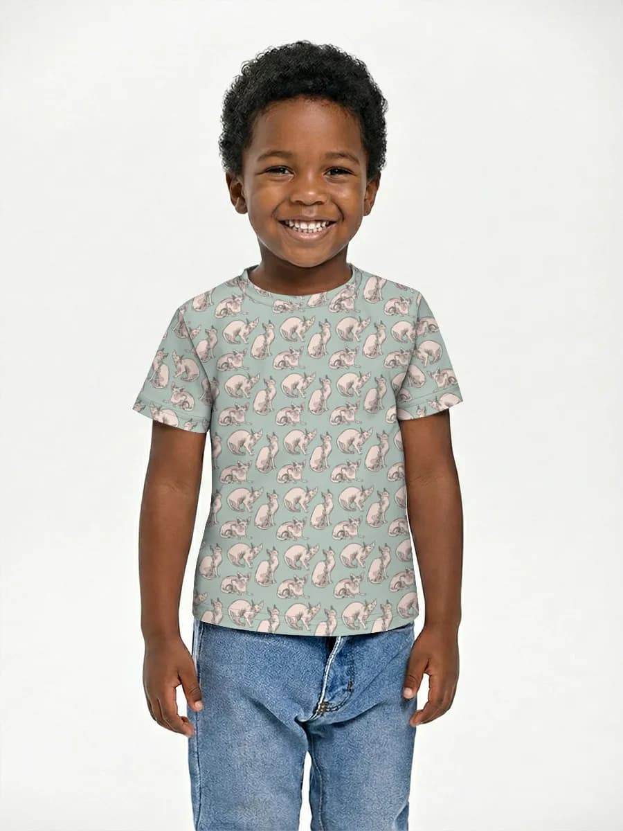Boys' basic cotton T-shirt