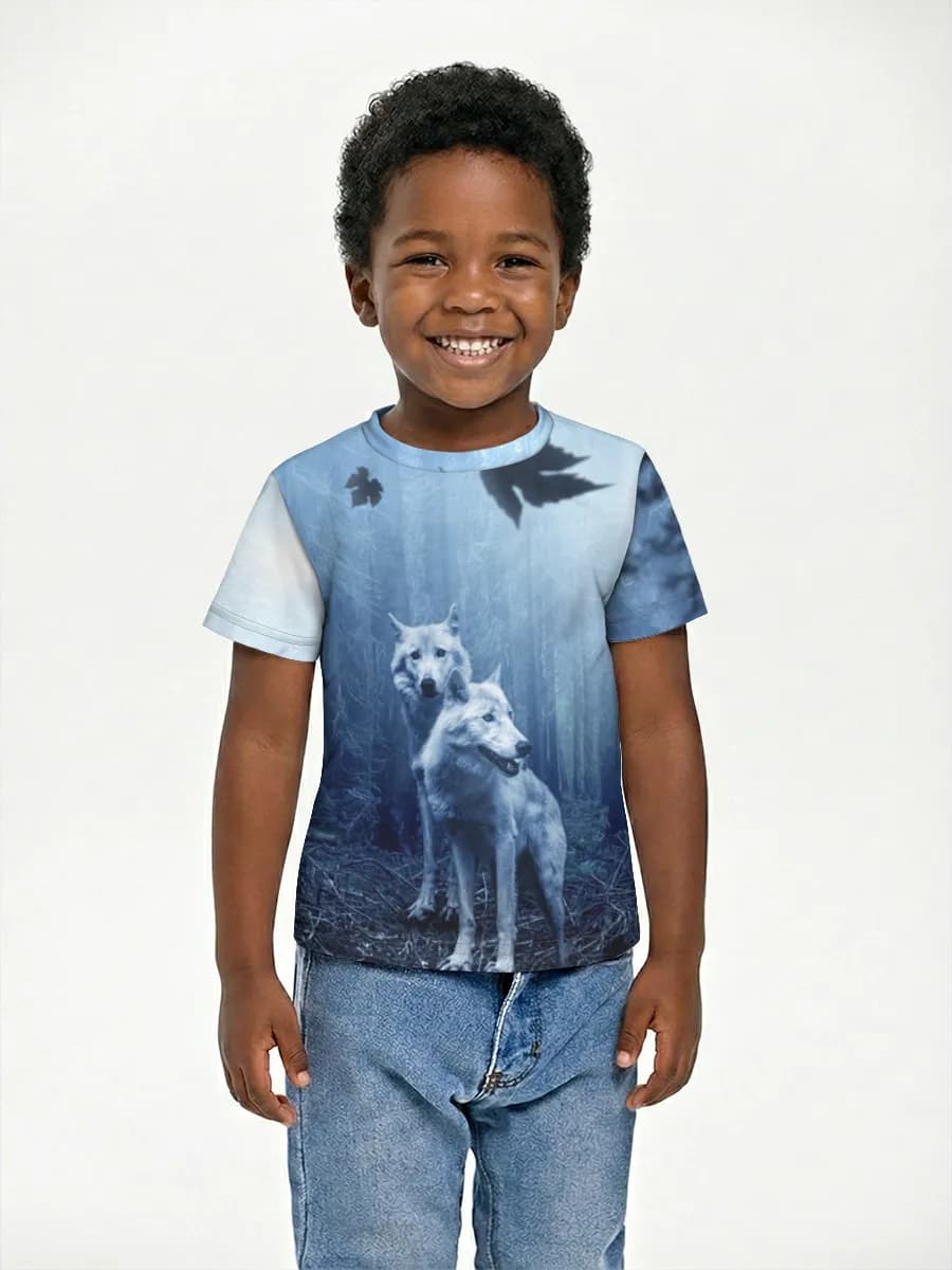Boys' basic cotton T-shirt