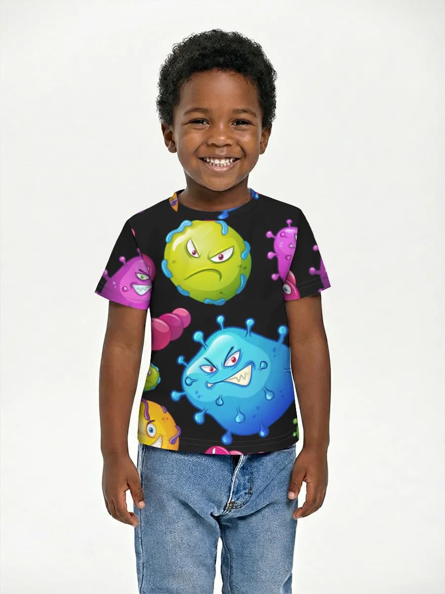Boys' basic cotton T-shirt