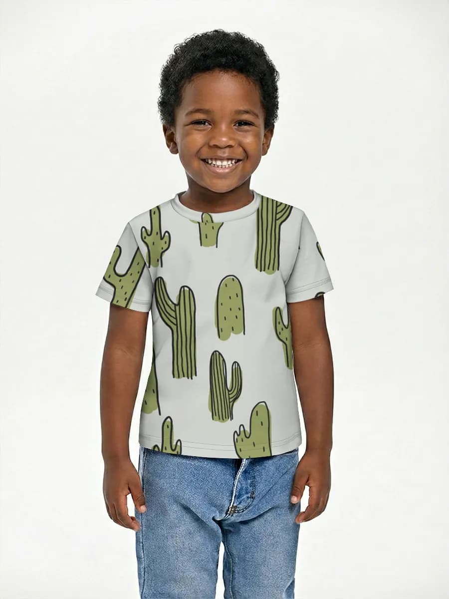 Basic Baumwoll-T-Shirt Jungen