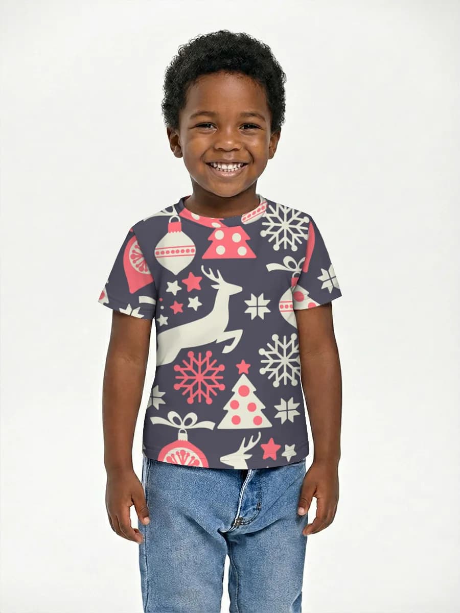 Boys' basic cotton T-shirt