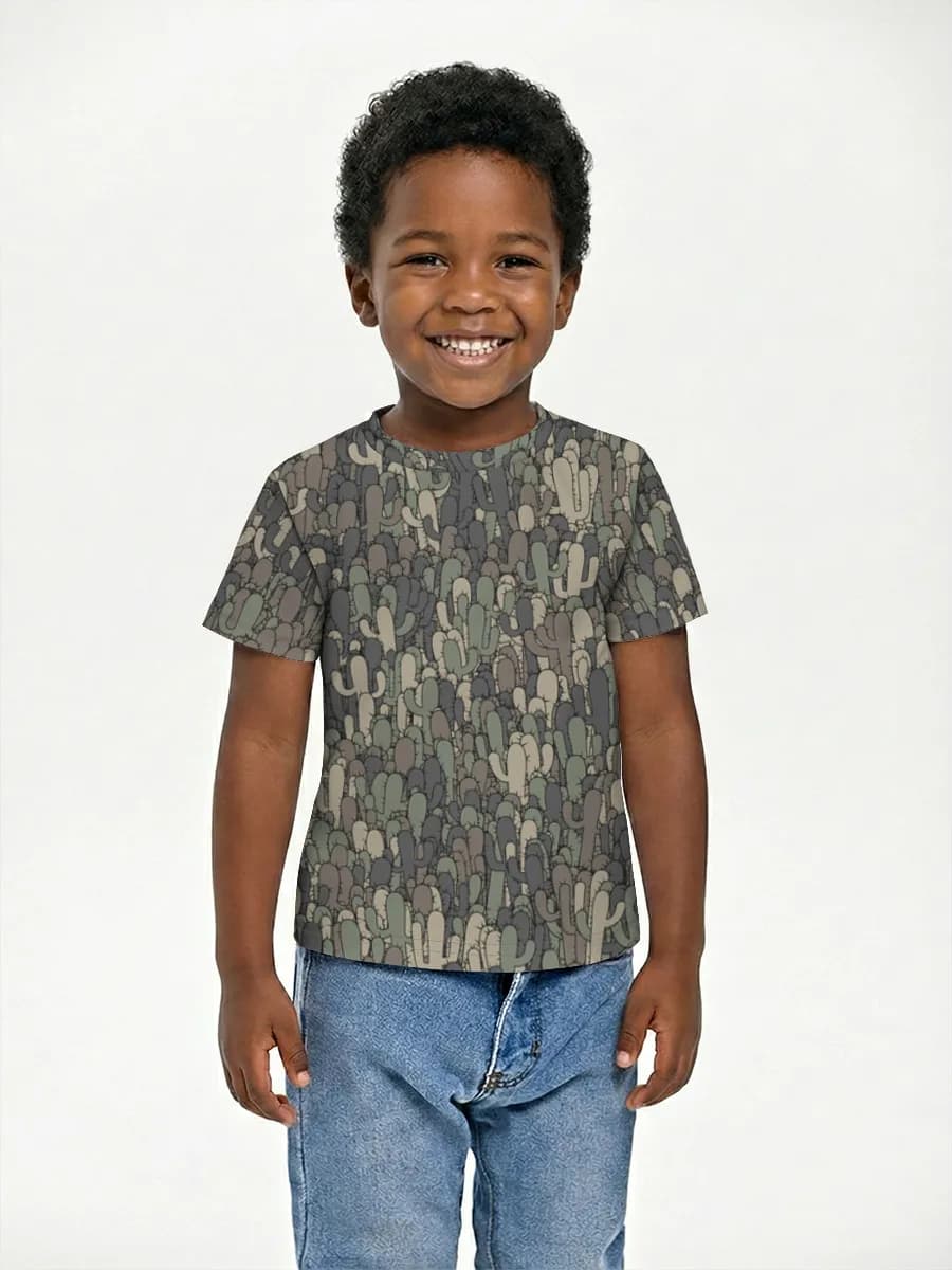 Camiseta Básica de Algodón Niño