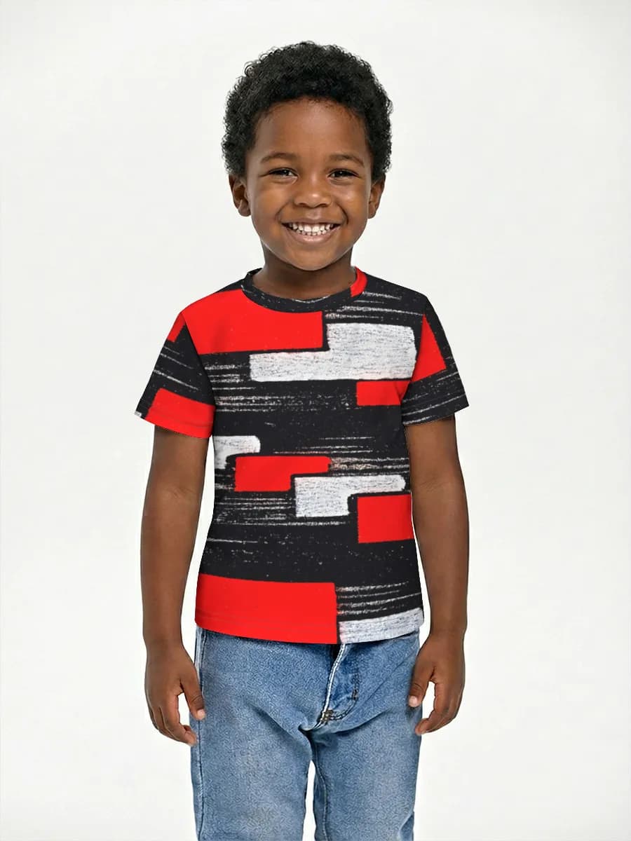 Boys' basic cotton T-shirt