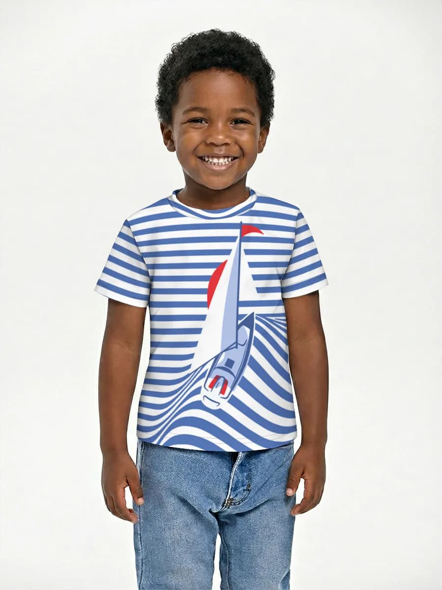 Camiseta Básica de Algodón Niño