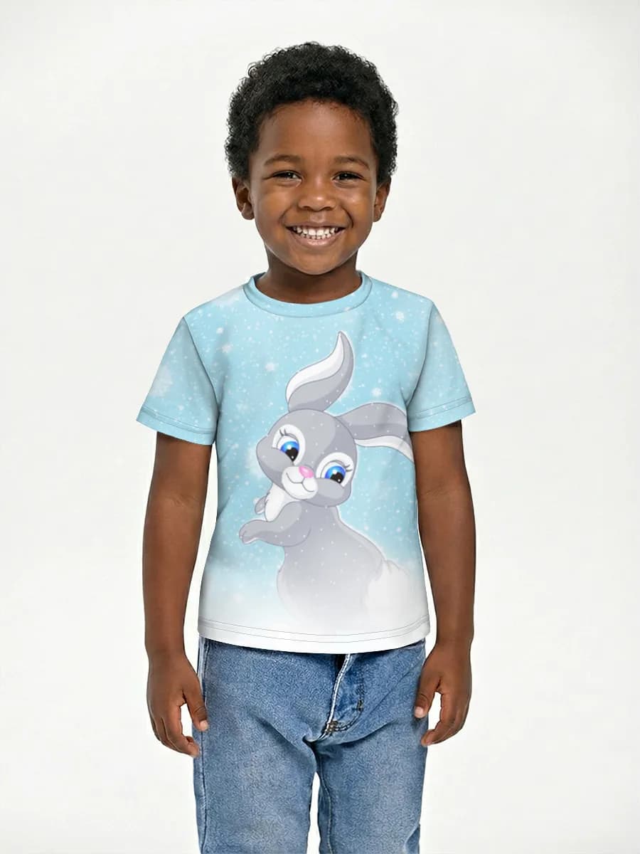 Boys' basic cotton T-shirt