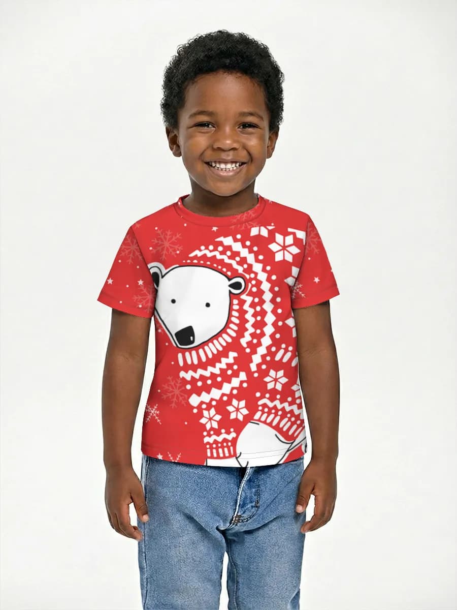 Boys' basic cotton T-shirt