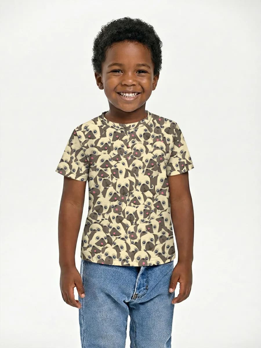 Boys' basic cotton T-shirt