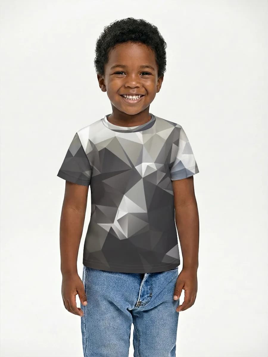 Boys' basic cotton T-shirt
