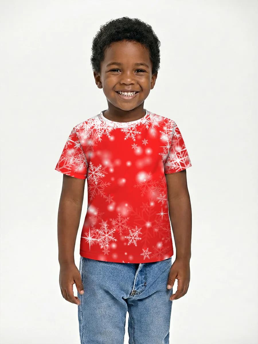 Boys' basic cotton T-shirt